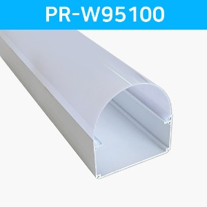 LED방열판 라운드 화이트 PR-W95100 /LED바 프로파일